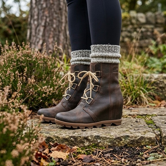 Sorel Shoes - SOREL Joan of Arctic Wedge II Waterproof Leather Boots - Women's 9.5